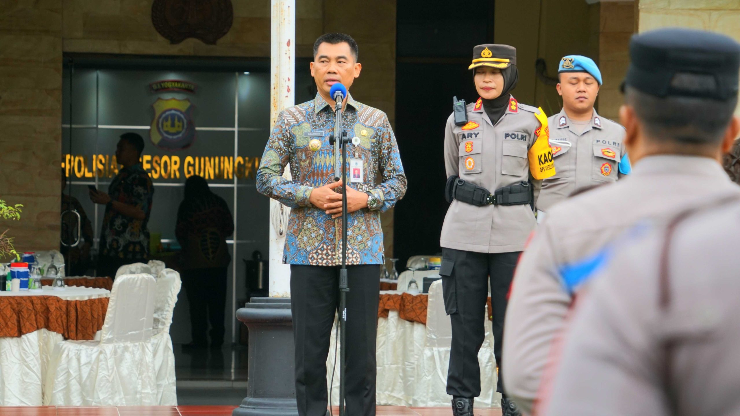 Bupati Gunungkidul Gelar Apel Pamit Bersama Polres Gunungkidul
