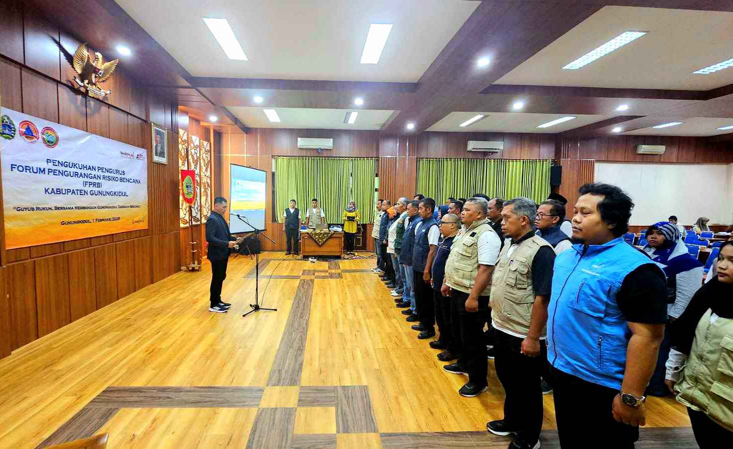 Bupati Gunungkidul Kukuhkan FPRB Gunungkidul : Agar Setiap Daerah Siap Hadapi Bencana