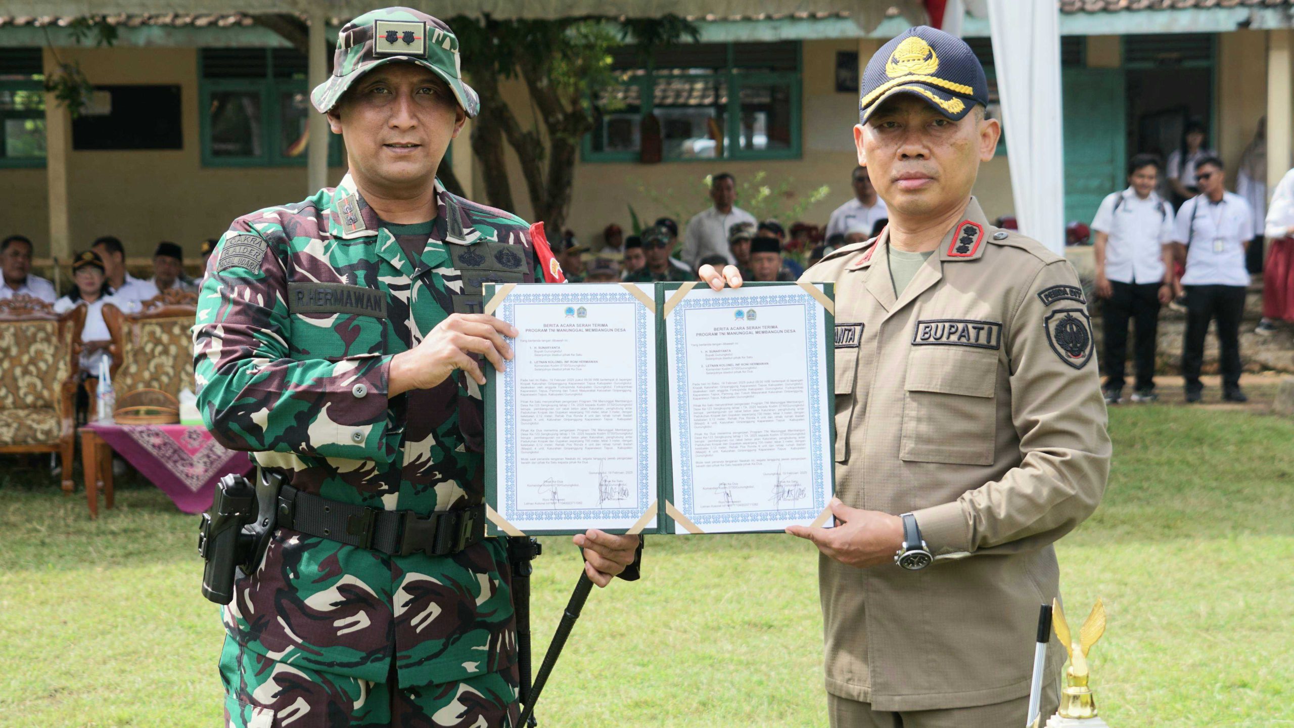 Bupati Gunungkidul Resmikan TMMD Sengkuyung Ke 123 Tahap I Tahun Anggaran 2025