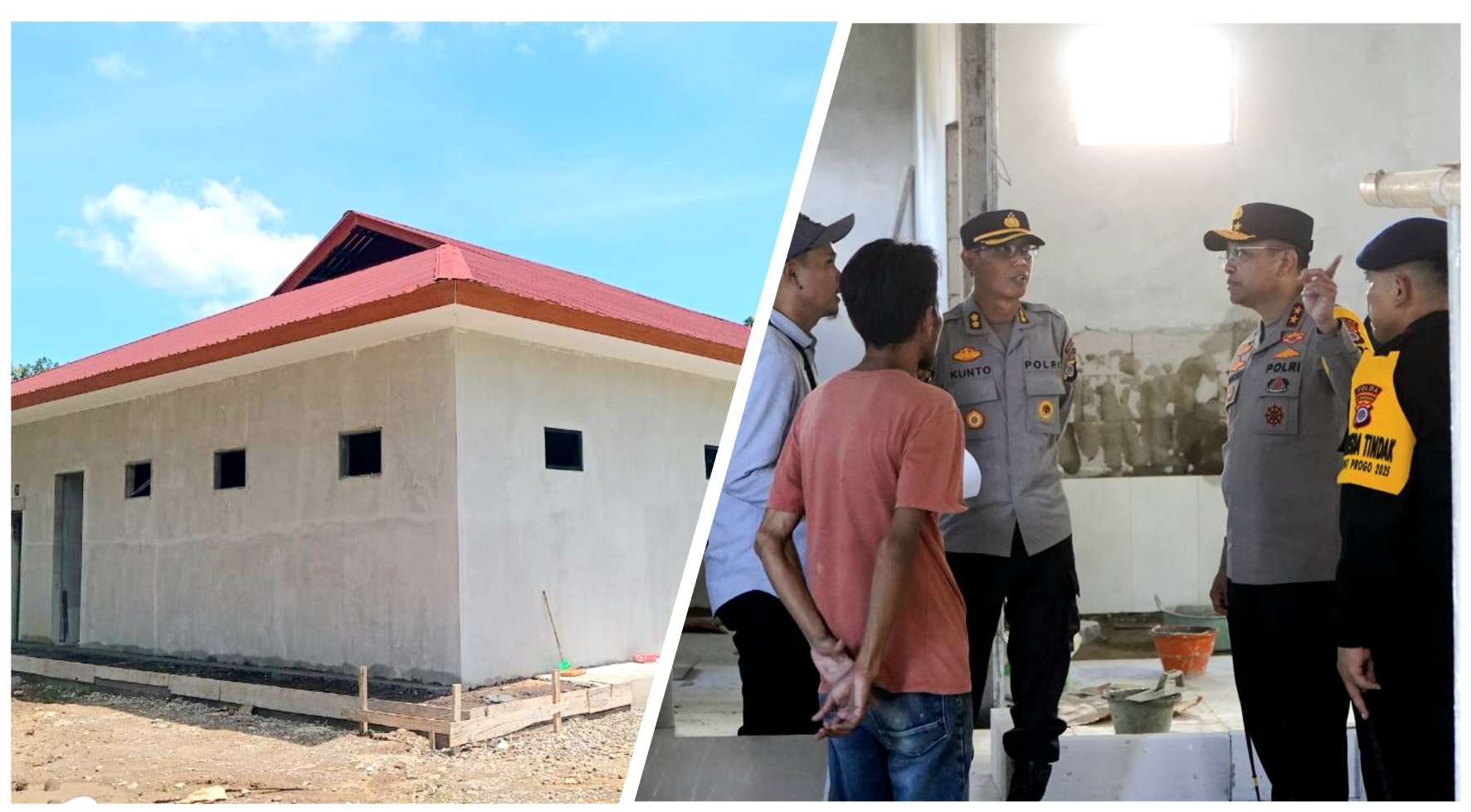 Kapolda DIY Monitoring Proses Pembangunan Dapur SPPG