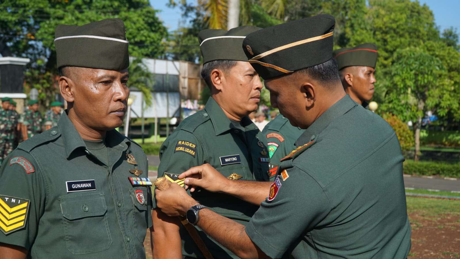 Dandim 0730/Gunungkidul Pimpin Upacara Korp Raport Kenaikan Pangkat Periode 1 April 2025