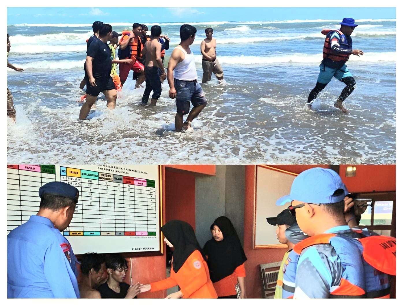 Arus Air Laut Rip Current di Pantai Parangtritis Kembali Berulah Menyeret Wisatawan Asal Demak