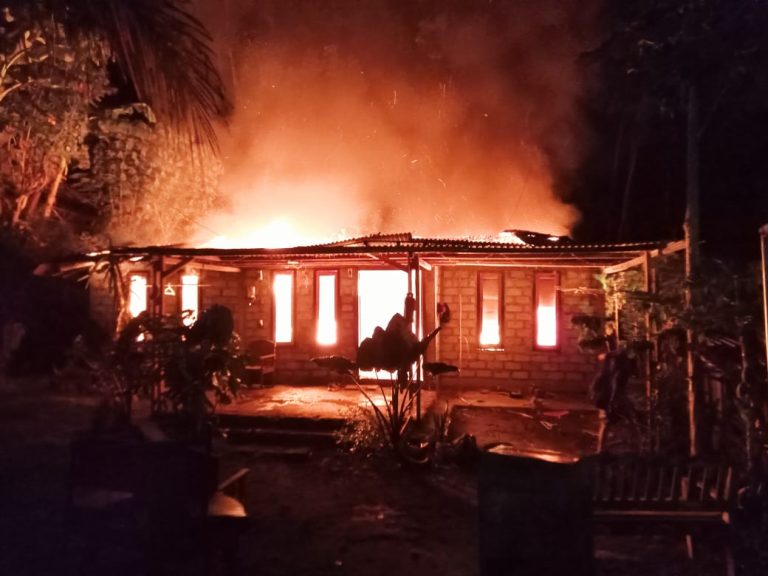 Kebakaran Hebat di Pucanganom Rongkop, 1 Rumah Beserta Isinya Ludes Saat Ditinggal Pemiliknya
