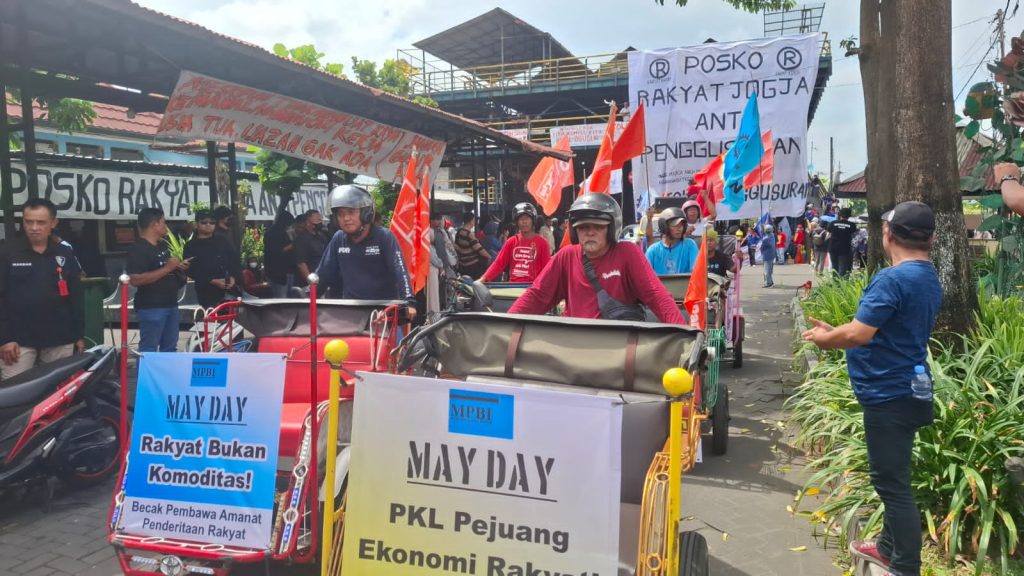 May Day di Yogyakarta, Massa Buruh Serukan Tolak Penggusuran Parkir ABA Hingga Warga Lempuyangan