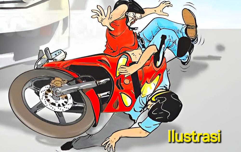 Kecelakaan di Jalan Baron Mobil Colt FE Tabrak Suzuki Shogun
