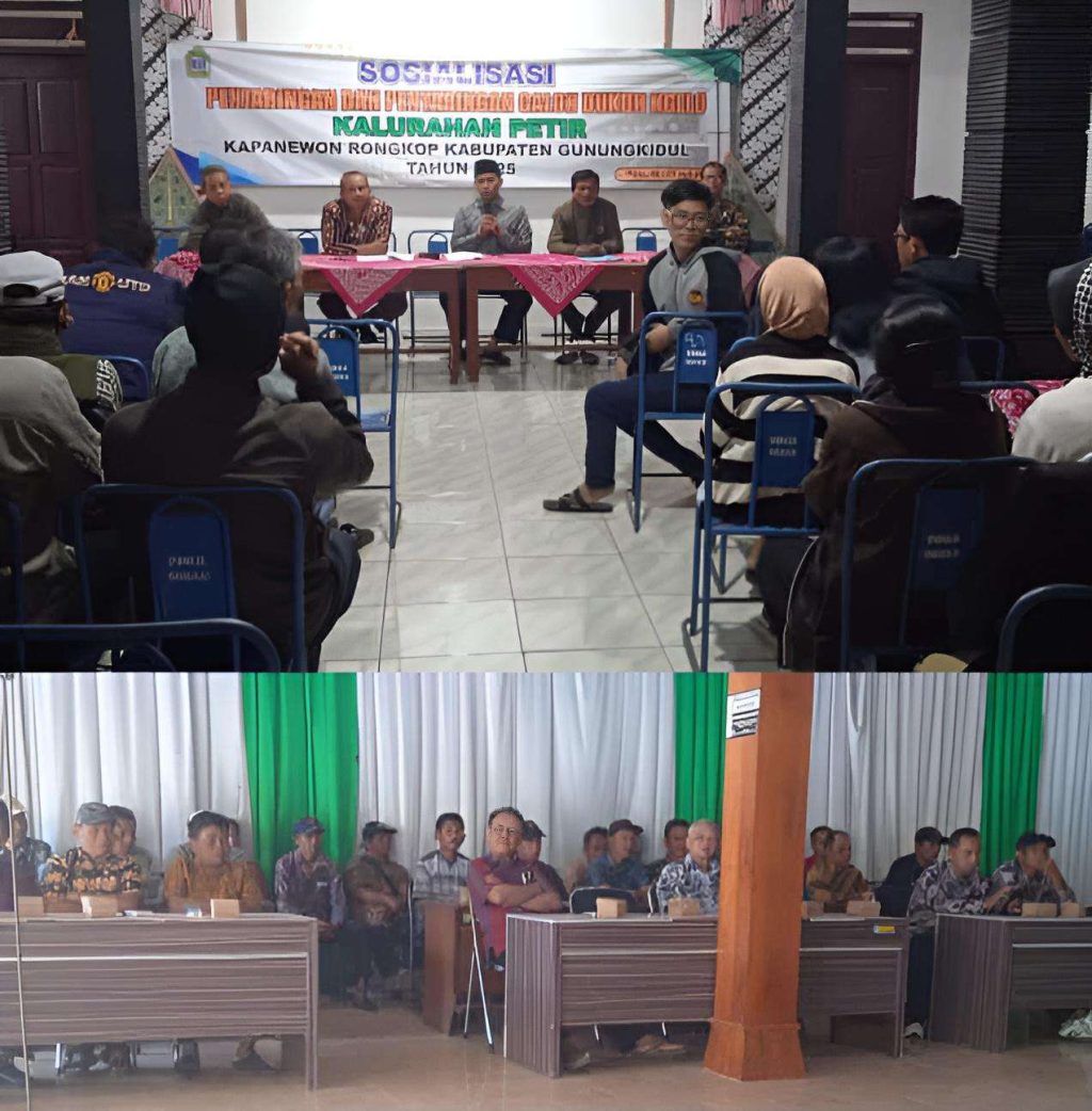 Panitia Pengisian Pamong Kalurahan Petir Gelar Sosialisasi Pengisian Dukuh Ngelo