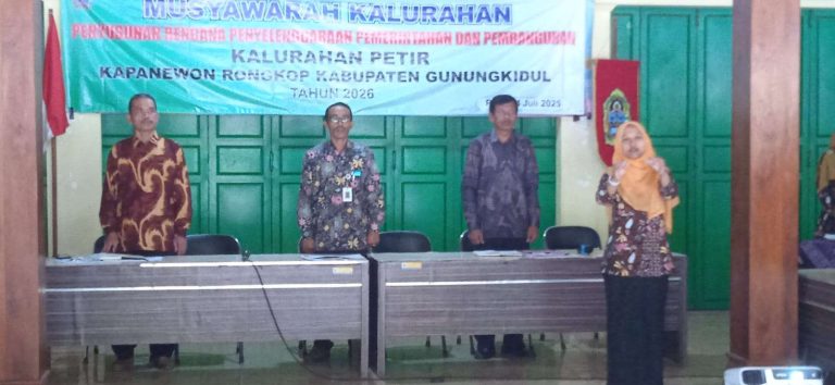 Pemerintah Kalurahan Petir Menggelar Muskal Penyusunan Rencana Kerja 2025