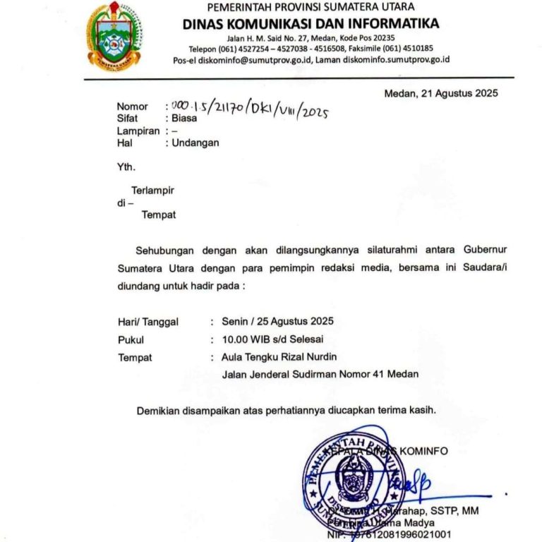 Kadis Kominfo Sumut Dicurigai Sengaja Pecah Belah Media, Pemicu Kemarahan Insan Pers
