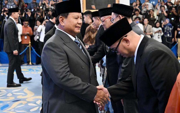 Presiden Prabowo Secara Resmi Lantik Empat Mentri dan Satu Wakil Menteri