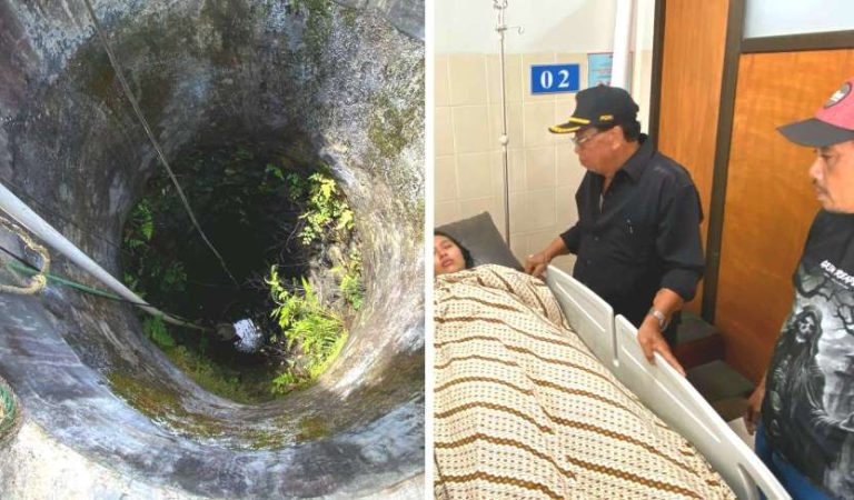 Seorang Perempuan Terjebur Sumur 17 Meter Ketika Hendak Perbaiki Paralon