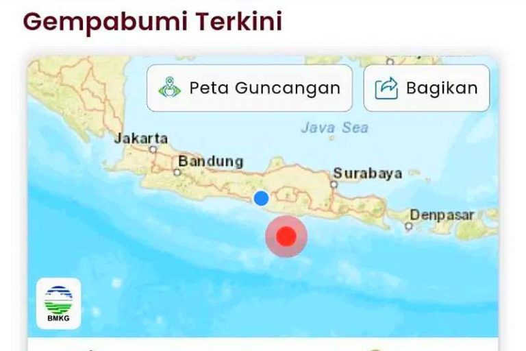 Gempa Bumi 6,4 Magnitudo Guncang Pacitan Getarannya Terasa di Empat Wilayah Gempa Bumi 6,4 Magnitudo Guncang Pacitan Getarannya Terasa di Empat Wilayah