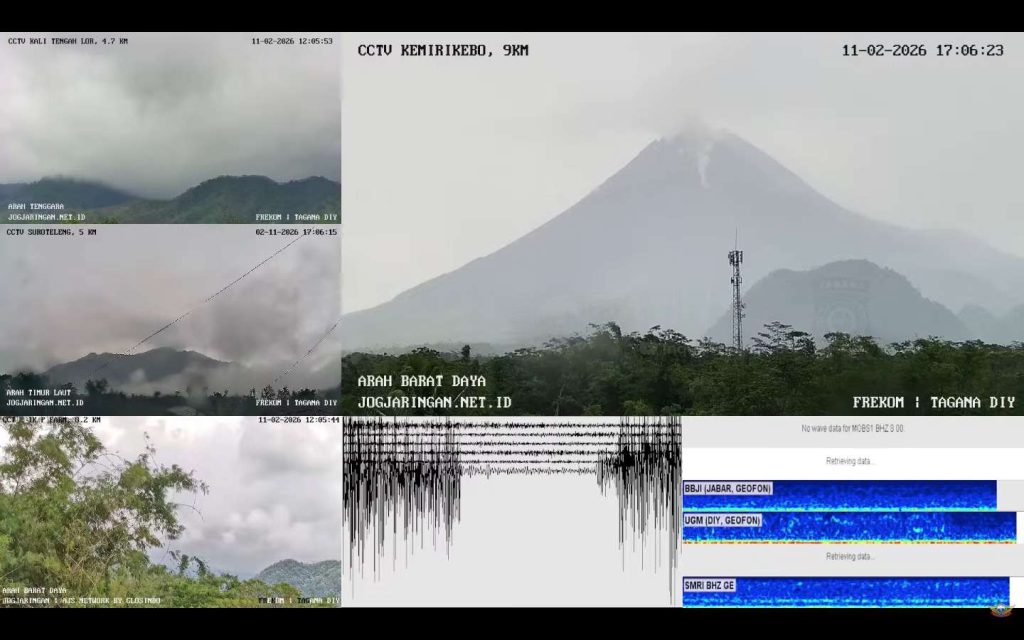 Gunung Merapi Menggeliat Kembali Luncurkan Awan Panas