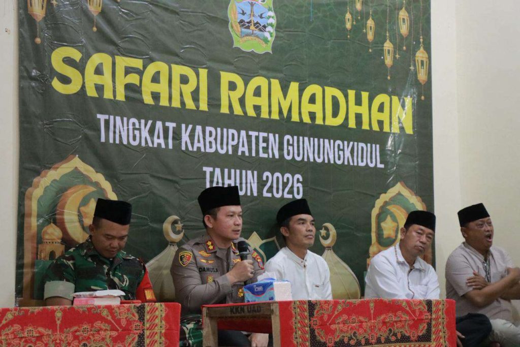 Perkuat Sinergitas, Kapolres Gunungkidul Bersama Forkopimda Gelar Safari Ramadhan di Ponjong