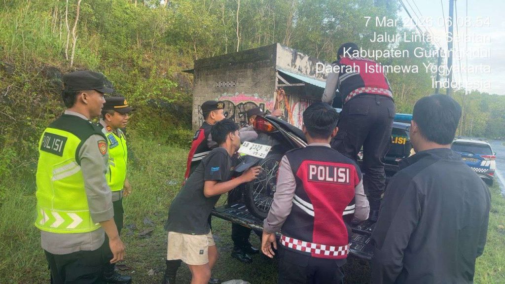 Kerumunan Remaja Diduga Akan Balap Liar Dibubarkan Polres Gunungkidul