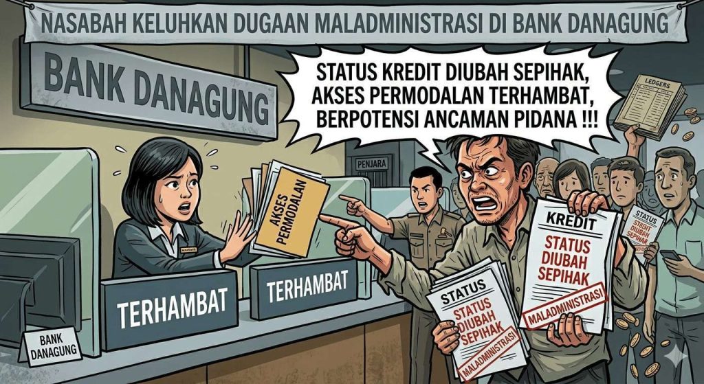 Dugaan Maladministrasi Bank Danagung: Status Kredit Diubah Sepihak, Nasabah Rugi Jutaan