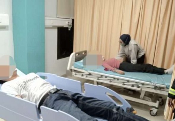 Tabrak Pembatas Jalan di Bundaran Planjan, Dua Orang Alami Luka Ringan