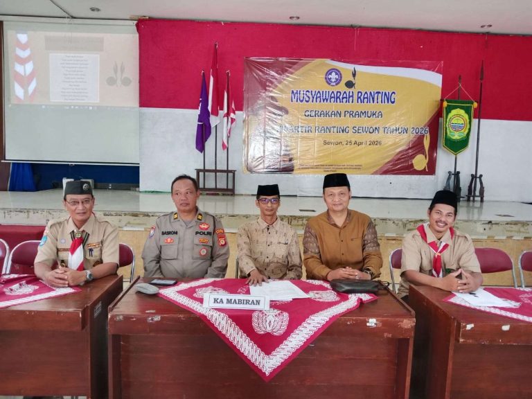 Musran Pramuka Sewon Sukses Digelar, Ardian Hendra Ditunjuk sebagai Nahkoda Baru