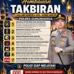Idul Adha 1447 H: Polres Gunungkidul Terbitkan Himbauan, Takbir Keliling Harus Tertib, Aman, dan Bernilai Syiar