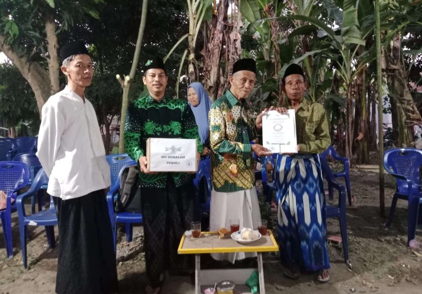 NU Dobalan Peduli Salurkan Tali Asih kepada Keluarga Duka Pemegang Kotak Koin NU di Jokerten