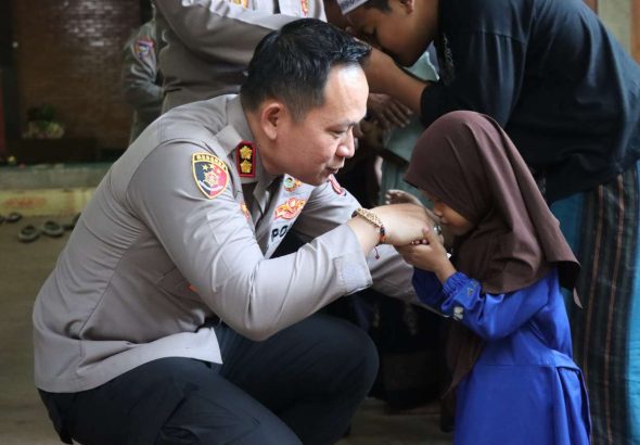 Sambut Hari Bhayangkara ke-80, Polres Gunungkidul Gelar Bakti Sosial ke Yayasan Yatim