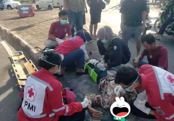 Kecelakaan Beruntun 3 Motor di Simpang Tegalsari Gunungkidul