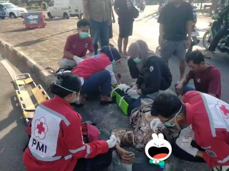 Kecelakaan Beruntun 3 Motor di Simpang Tegalsari Gunungkidul