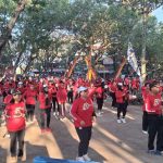 Polsek Tepus Gelar Bersih Pantai dan Senam Massal Peringati HUT Bhayangkara ke-80