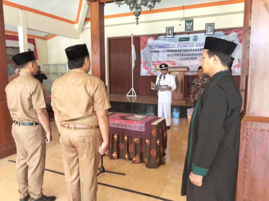 Lurah Botodayaan Lantik Dua Pemimpin Padukuhan, Tekankan Pentingnya Nilai Amanah
