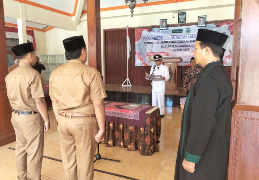 Lurah Botodayaan Lantik Dua Pemimpin Padukuhan, Tekankan Pentingnya Nilai Amanah