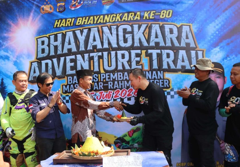 Hari Bhayangkara ke‑80: Polres Gunungkidul Jalin Sinergi Lewat Lintas Alam dan Bakti Sosial