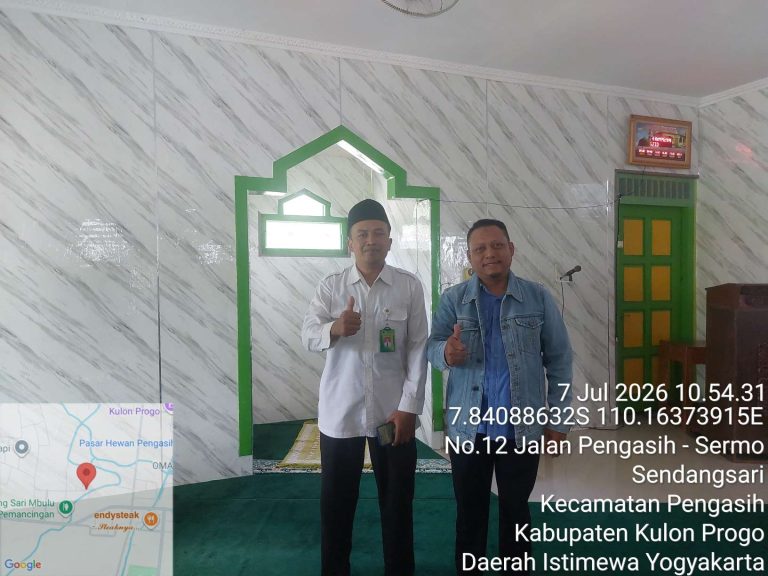 Akselerasi Keamanan Aset Keagamaan, KUA Pengasih Lakukan Geotagging Tanah Wakaf Masjid Al Iman