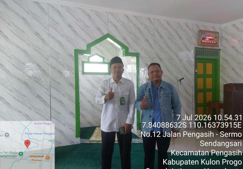Akselerasi Keamanan Aset Keagamaan, KUA Pengasih Lakukan Geotagging Tanah Wakaf Masjid Al Iman