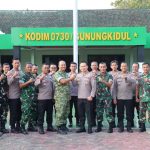 Pererat Sinergitas TNI-Polri, Kapolres Gunungkidul Lakukan Kunjungan Strategis ke Makodim 0730/GK